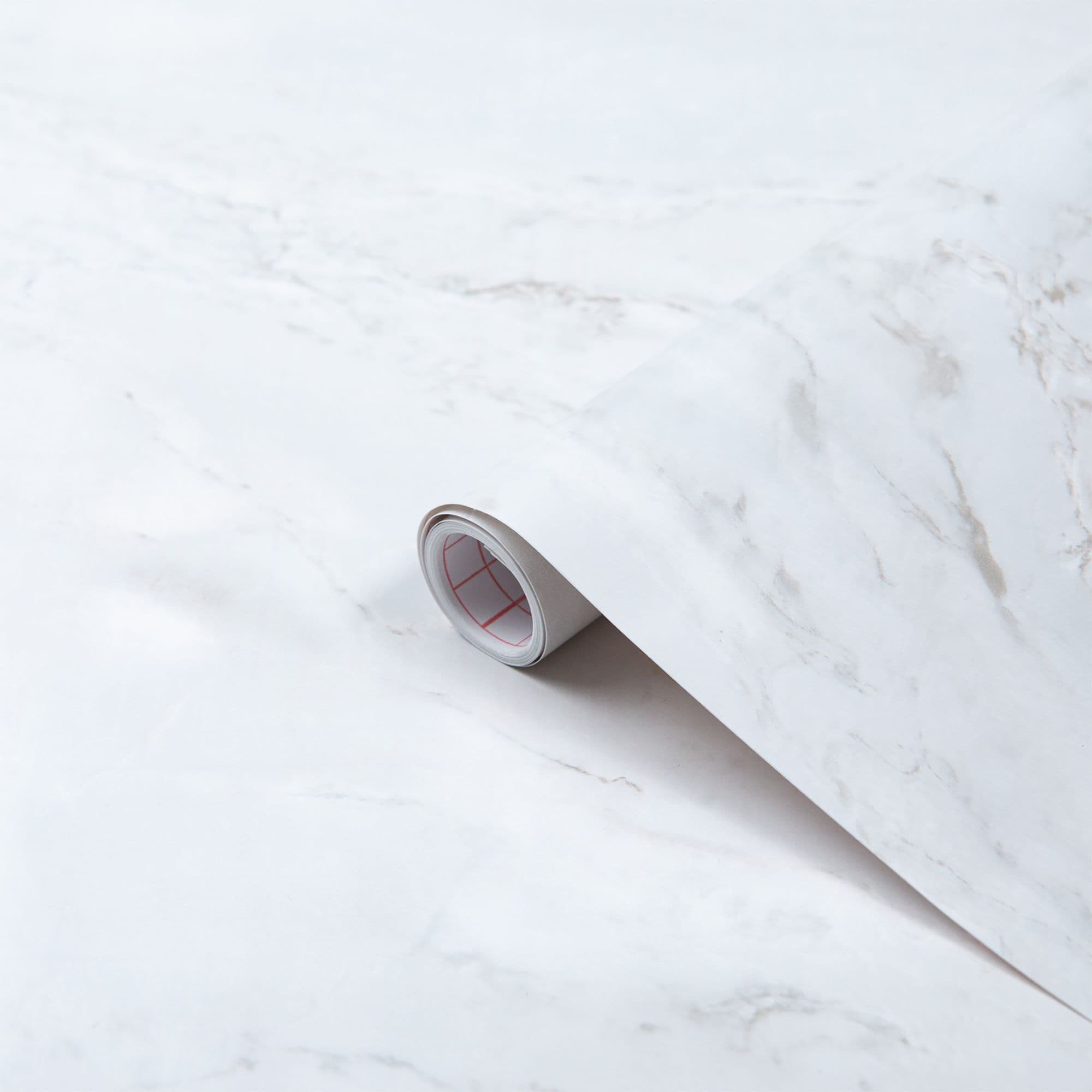 dcfix Romeo Matt White / Grey Marble Sticky Back Vinyl Furniture Wrap