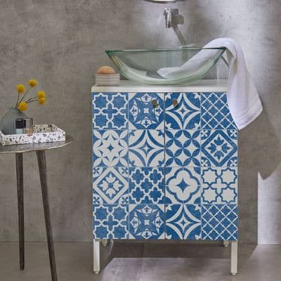 D-C-Fix Tile Effect Zuladi Sticky Back Furniture Vinyl (346-8233) 67cm x 2m