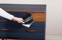 DISCONTINUED: Quadro Heavy Embossed Night Blue Wood Vinyl Fablon (343-8306)