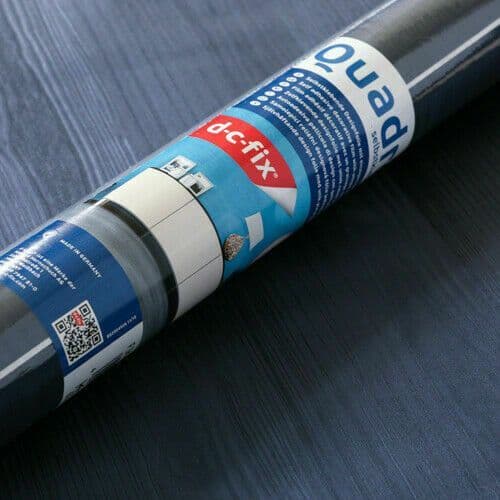 DISCONTINUED: Quadro Heavy Embossed Night Blue Wood Vinyl Fablon (343-8306)