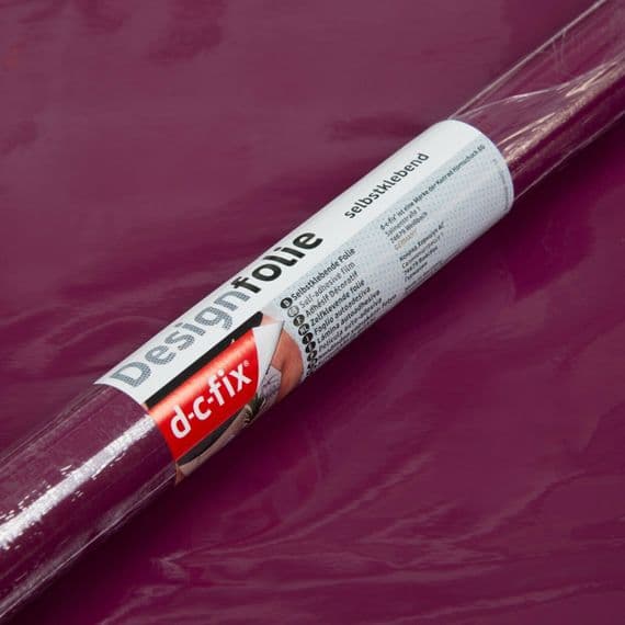 End of line: D-C-Fix Gloss Berry Sticky Back Vinyl (346-8167) 67cm x 2m
