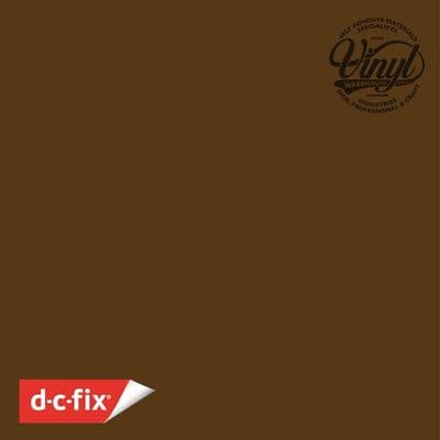 End of line: d-c-fix Gloss Brown sticky back furniture wrap 200-2818 (W)45cm (L)1m to 15m