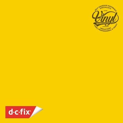 END OF LINE: D-C-Fix Matt Yellow Sticky Back Vinyl (346-0156) 45cm x 2m