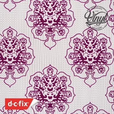 END OF LINE: Stunning Velvet Embossed Adelaide Sticky Vinyl Fablon - 293-0203 - Various Lenghts