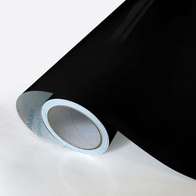 Extra Wide 100 micron Matt Black Wrapping Film Vinyl with Air Release Adhesive - CC11M
