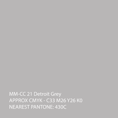 Extra wide Detroit Grey Wrapping Film Vinyl with Air Release Adhesive - CC21
