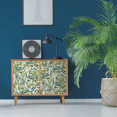 Floral Lorina Print Sticky Backed Vinyl Wrap (346-8185) 67cm x 2m