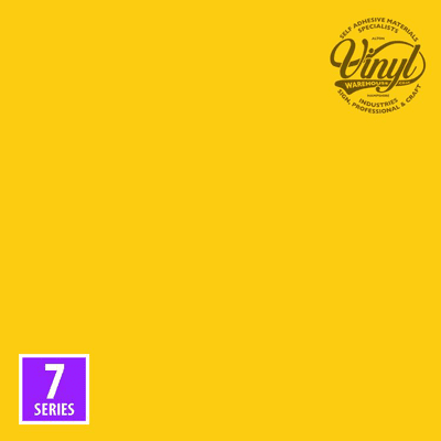 Gloss Bright Yellow 7yr Self Adhesive Sign Vinyl (M7-136) - select your perfect size