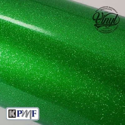 Green Heavy Glitter Metal Flake Vinyl - Professional Cast Vinyl Wrap K75153