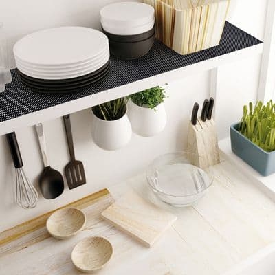 Large Black Anti Slip Foam Matting 336-1001 150cm x 50cm