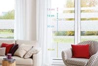 Modern Decorative Static Window Stripes - Ava - 200cm x 45cm