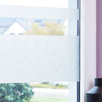 Modern Decorative Static Window Stripes - Ava - 200cm x 45cm