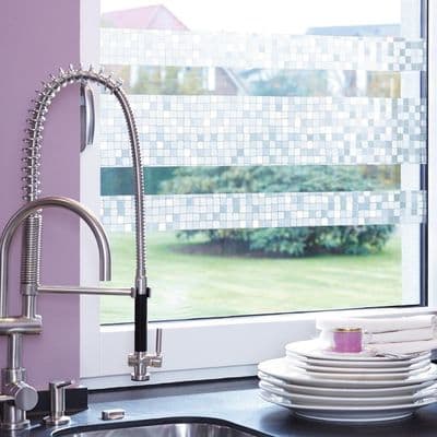 Modern Decorative Static Window Stripes - Globe S3 - 200cm x 15cm