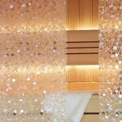 Modern Decorative Static Window Stripes - Hope - 200cm x 45cm