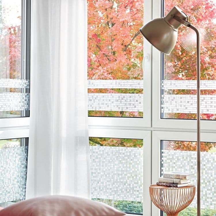 Stipple Window Modern Decorative Static Window Stripes - Milton - 200cm x 15cm