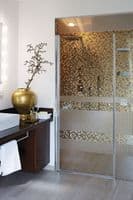 Modern Decorative Static Window Stripes - Milton - 200cm x 45cm