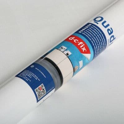 Quadro Heavy Embossed White Wood Vinyl Fablon (343-8302)