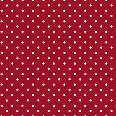 Red Large Polkadot Sticky Vinyl Fablon (346-0627) 45cm x 2m