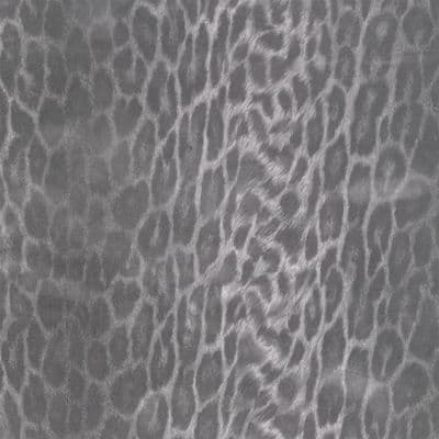 Stunning Velvet Embossed Grey Pamir Leopard Sticky Vinyl - 293-0100 - Choose from 1 - 5m long