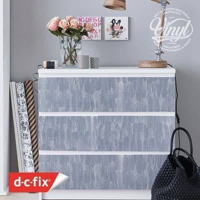 Stunning Velvet Embossed Tabora Feather Sticky Vinyl - 303-0101 - 45cm x 1.2m