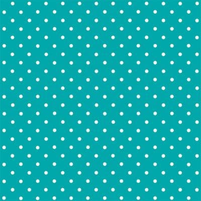 Turquoise Large Polkadot Sticky Vinyl Fablon (200-3213) 45cm x 15m