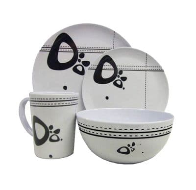 16 Pce Melamine dinner set (Abstract)