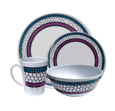 16 Pce Melamine dinner set (Honeycome)