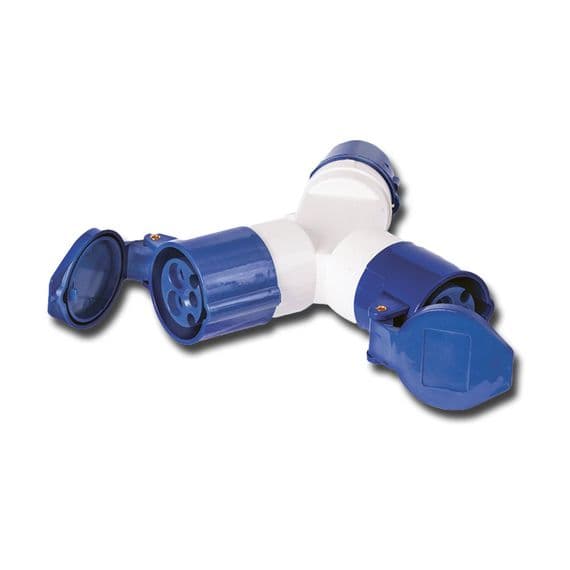 2 or 3 way mains splitter adaptor socket