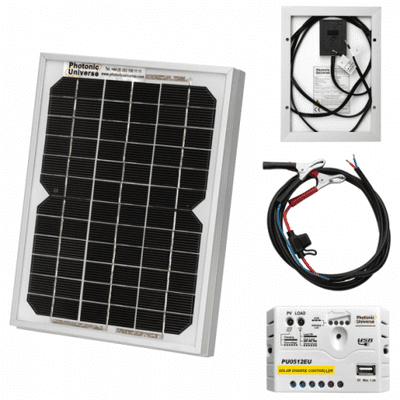 5-30w  Solar Trickle Charging kits: 12V - 5A