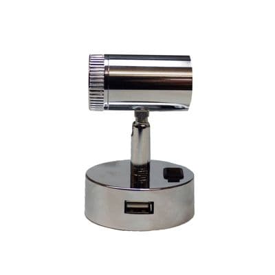 Mensa Dimming Spotlight with USB Port