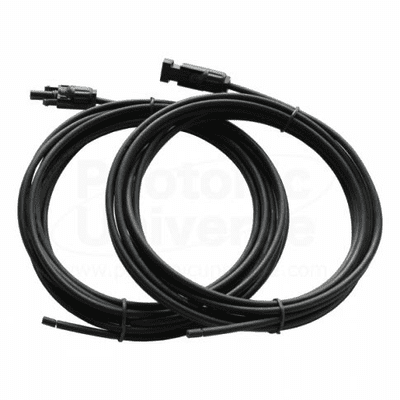 Pair of Single Core Extension Cable Leads 6.0mm