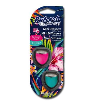 Psychedelic Flower / Neon Jungle mini diffuser