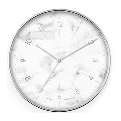 Acctim 30Cm Webster Wall Clock Chrome CK2287