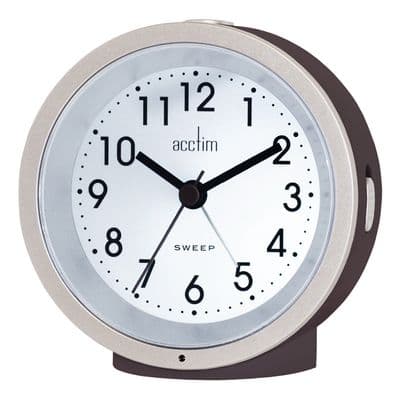 Acctim Caleb Smartlite Sweep Alarm Clock Soot CK6073