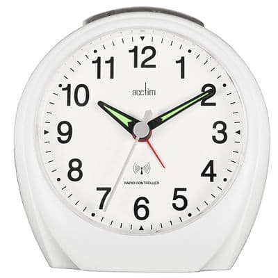 Acctim Naples Radio Controlled Alarm Clock White CK1922