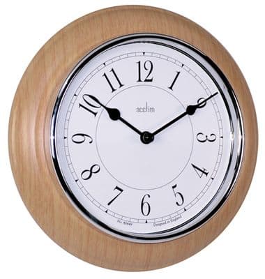 Acctim Newton Light Wood Wall Clock CK2458