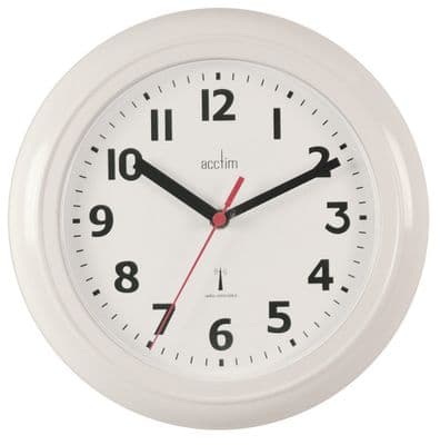 Acctim Parona Radio Controlled Wall Clock White CK4312