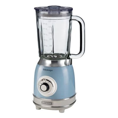 Ariete Vintage 1000W Glass Jug Blender Blue AR8305