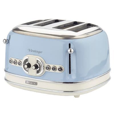 Ariete Vintage 4 Slice Toaster Blue AR5605