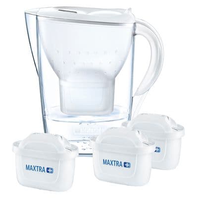 Brita 1.4L Marella Starter Pack Cool White Inc 3 Maxtra+ BA4045