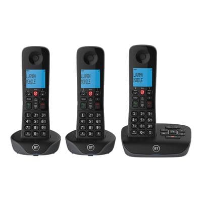 BT Essential Trio Phone Answermachine Call Bl BT0844