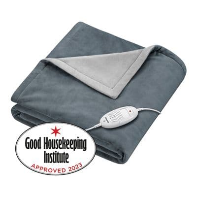 Cosy Heated Throw 180X130Cm Classic Grey HD75-42109