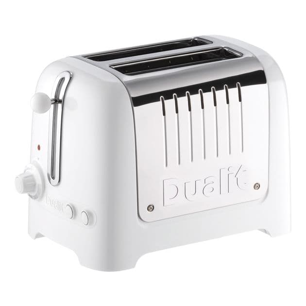 Dualit 2 Slot High Gloss Lite Toaster White DA4203