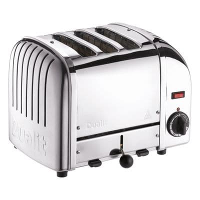 Dualit Classic 3 Slice Toaster Polished Stainless Steeel DA0084