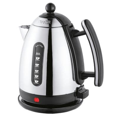 Dualit Lite 1.5L Cordless Jug Kettle S/S & Black 72010