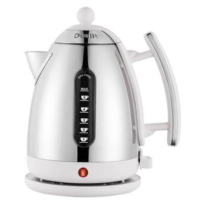 Dualit Lite 1.5L Cordless Jug Kettle S/S & White DA7205