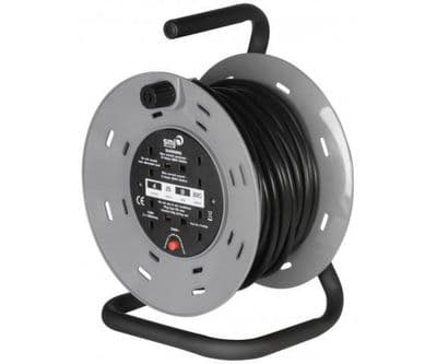 Generic Extension Leads 4 Gang 13Amp 25M Medium Heavy Duty Cable Reel TF4513