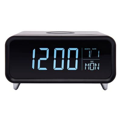 Groove Athena Alarm Clock W/Less Charge N/Light Blk GV0101