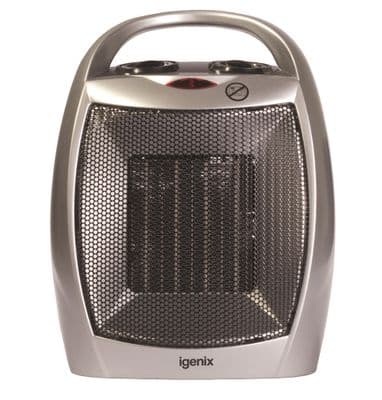 Igenix 1.8Kw Ptc Ceramic Fan Heater Silver IG9030