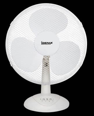 Igenix 12 Inch Desk Fan  White FT30-16J